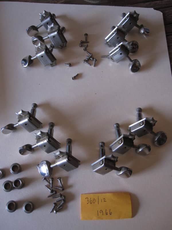 12 string vintage Rickenbacker Kluson Deluxe guitar tuners D-169400 360/12 1966 1965 1967 1968 1964 image 1