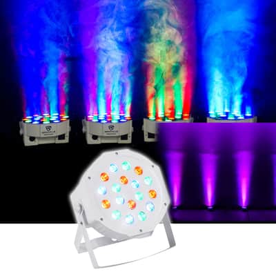 DJ Package w/(2) 12" Speakers+Bluetooth Mixer+Mics+Totem Stands+Facade+Lights image 21