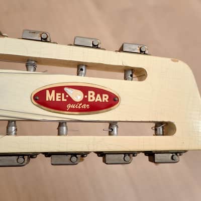 1967 Mosrite Melobar Walt Smith Electric Lap Steel Guitar White, 100% Original w/ Case image 5