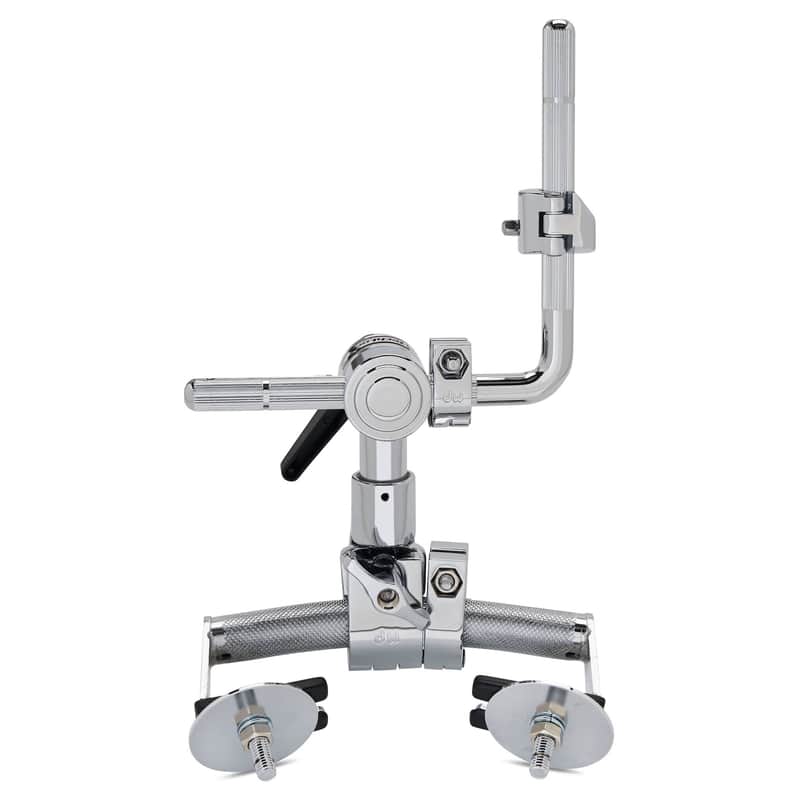 DW Bass Drum Mounted Retro Rail Mount, Short Version, Chrome image 1