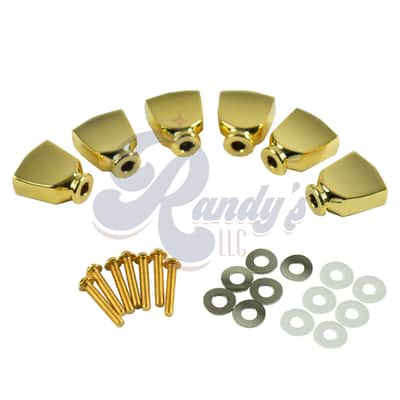 Kluson Replacement Tuner Buttons for Firebird® "Banjo" Series (6-Pack) - Fits Gibson® CLOSEOUT-Nickel - KFBKBN - Nickel image 2
