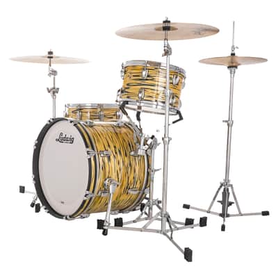 Ludwig Legacy Mahogany Lemon Oyster Downbeat 14x20_8x12_14x14 Drums Shell Pack | Made in the USA | NEW | Authorized Dealer image 2