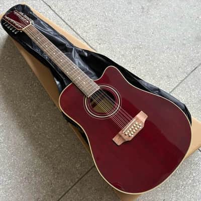 Custom 12 String Acoustic Electric Guitar, Spruce Sapele Body, Mahogany Neck image 1