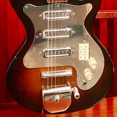 Teisco Kingston Barclay Electric Guitar 1960s  Sunburst image 1
