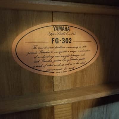 Yamaha MIJ FG-302 (Size O.M) image 2