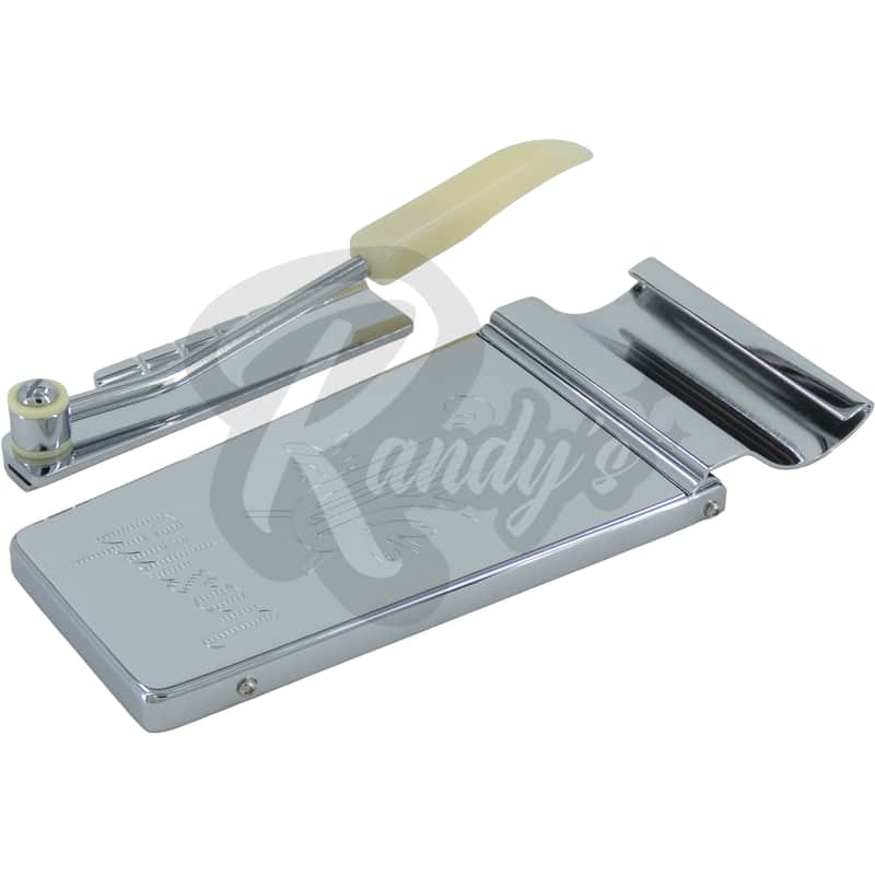 Advanced Plating 1401C Long Engraved Lyre Tremolo Vibrato Tailpiece (CNC) - Fits Gibson® Maestro® Vibrola®-Chrome image 1