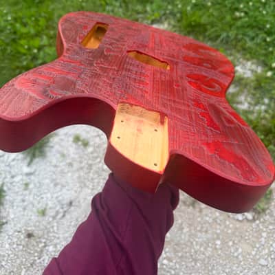 Engraved telecaster style body image 2