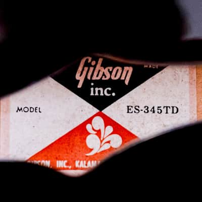 1979 Gibson ES-345 TDW Vintage Semi-Hollow Guitar Walnut, Near-Mint w/ T Tops & Case, 1 11/16" Nut image 6