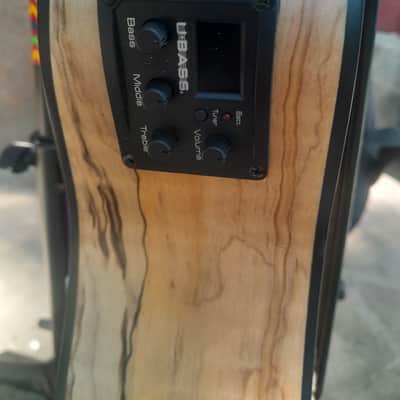 Kala UBASS-SP-MAPL-FS Spalted Maple U-Bass with Electronics 2010s - Natural image 6