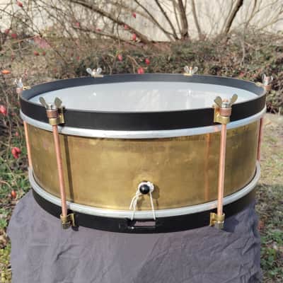 Restored Sonor Antik Vintage Marching Brass Snare from 50s image 22