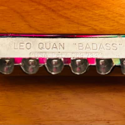 Leo Quan Badass wrap-around tailpiece bridge - Chrome brass saddles image 2