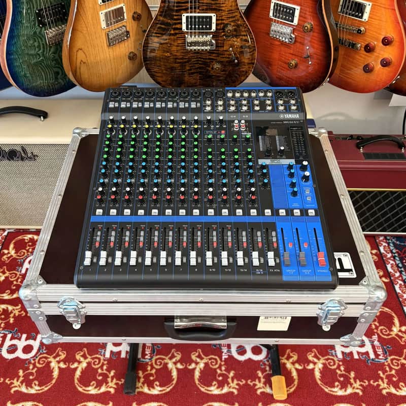 YAMAHA MG16XU Mixer 16 Canali USB Con Effetti + Thon Flight Case image 1