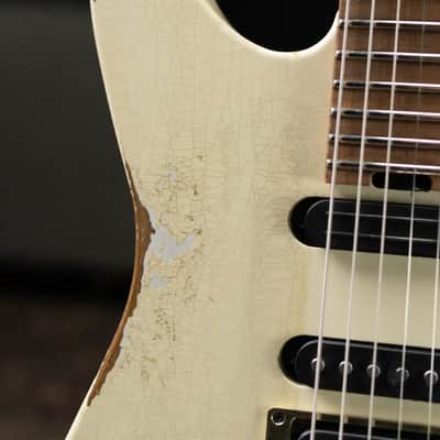Jackson Custom Shop Special Edition PC1 Phil Collen Signature HSS FR84 Electric Guitar - Nitro Tour Relic Vanilla Shake with Hardshell Case image 10