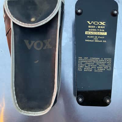 Vox v846 Wah-Wah Late 60s - early 70s - black and chrome image 5
