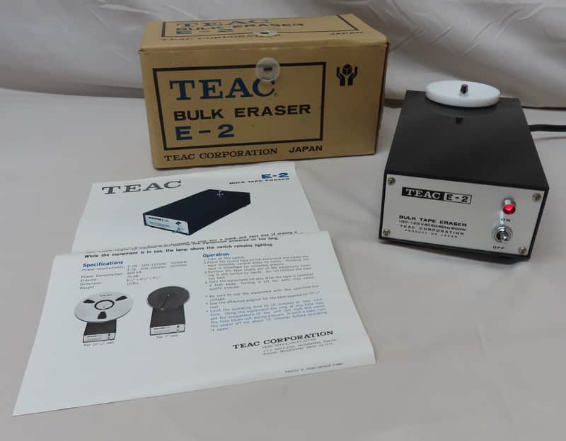 TEAC E-2 BULK ERASER 消磁器 ティアック バルクテープイレーサー