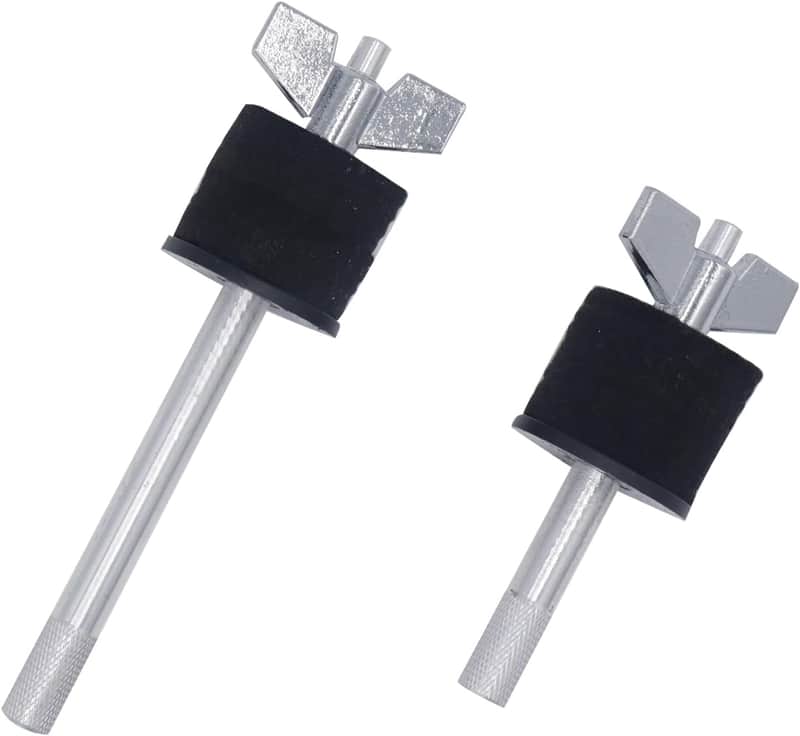 Cymbal Stacker Set, 4" & 5.7" Stackers with 8mm Thread, Percussion Instrument Accessories, Wing Nut Included, Perfect for Drummers & Percussionists image 1