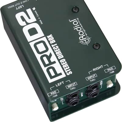 Radial DI Box PROD2 Passive Stereo DI Box Bundle with 10ft Pig Hog XLR Microphone Cord & Polishing Cloth - Hum Eliminator DI Boxes for Instruments, Passive Box Made for Keyboards, Guitar, Bass DI image 7