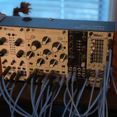 Hikari, Mutable Instruments, uBurst, 2hp, Modulaire Maritime Plaits, Marbles, Clouds, Atten/Mixer, Pluck image 3