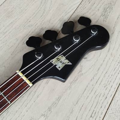 KENT by Teisco Model 534 Basin Street Bass 1965 - Dark Natural, Black image 6