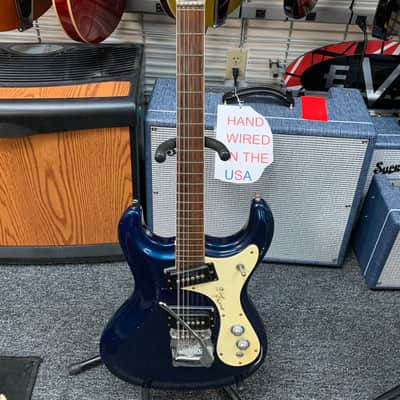 Mosrite 12 string venture model the blue Phoenix 60s Blue image 1