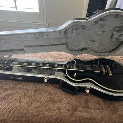 Epiphone Les Paul Custom Black (Ebony) & Gold Electric Guitar image 4