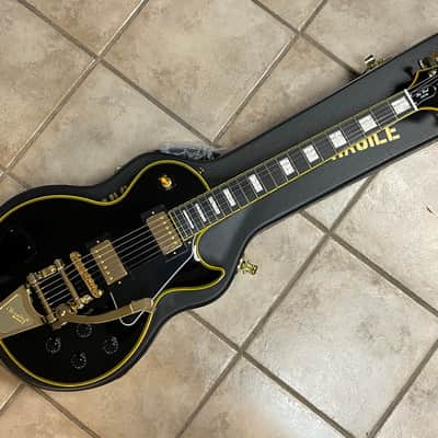 Epiphone Joe Bonamassa '59 Les Paul Custom Electric Guitar Antique Ebony image 2