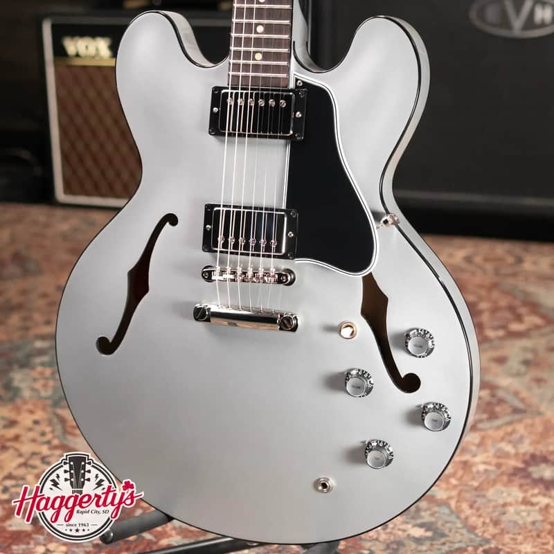 Gibson Custom Shop 1961 ES-335 Semi-Hollow Electric Guitar - Silver with Hardshell Case image 1
