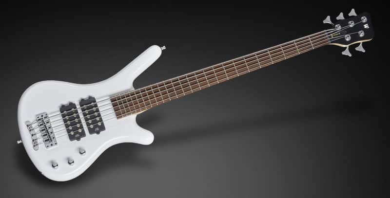 Mint Warwick RockBass Corvette $$-5 String - Solid White High Polish image 1