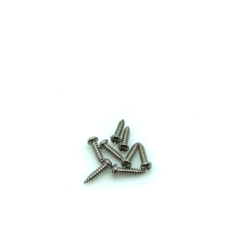 7 Kluson Vintage Deluxe Style Tuner Mounting Screws Set NOS - Nickel image 1