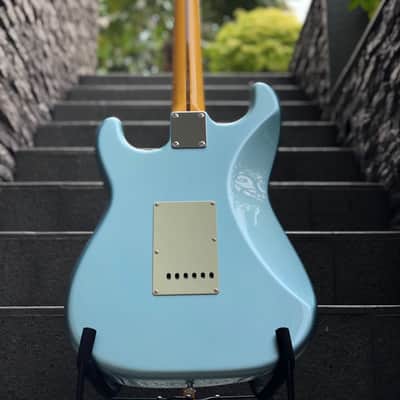 Tokai Stratocaster AST-104 IBL/R Goldstar Sound Japan in Ice Blue Metallic with Rosewood image 2