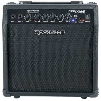 Rockville G-AMP 20 Watt Guitar Amplifier Combo Amp Bluetooth/Delay + Headphones image 12