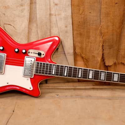 Supro JB Hutto "Jetsons" 1966 Red image 2