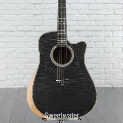 B.C. Rich Prophecy Series Acoustic Cutaway Acoustic-electric Guitar - Smoke Black Quilt (BCRACSmBkd1) image 1