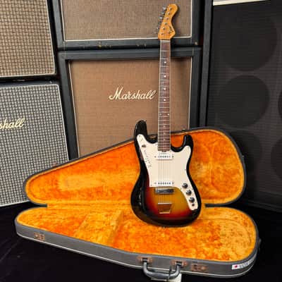 1966 Vox Harlem V244 3-Color Sunburst Factory Scalloped Neck image 16