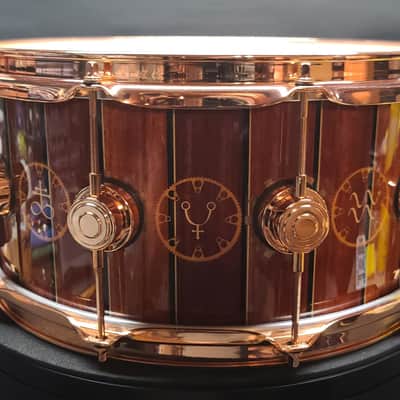 DW Neil Peart 6.5”x14” TIME MACHINE ICON Snare Drum No.198/250 BONUS TM Display Head !!! image 4
