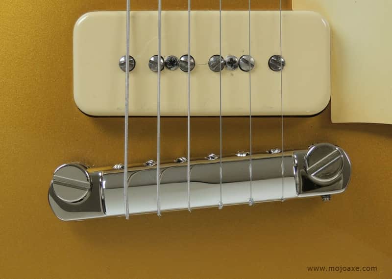 MojoAxe Compensated Wraparound Bridge for Historic Reissue Les Paul Junior, Special, R4, SG, UN-AGED image 1