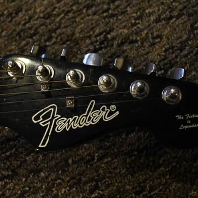 Fender Catalina "Black Cat" Acoustic Guitar w/Hard Shell Chipboard Case image 7