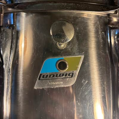 Ludwig 14x10 Stainless Steel Marching Snare Drum 1970s - Steel image 5