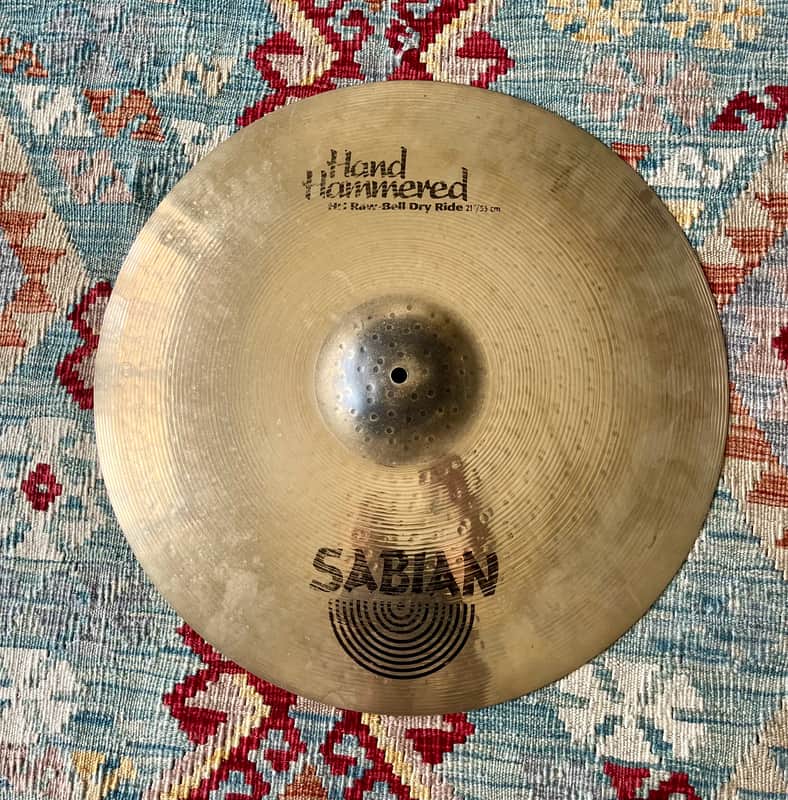 Sabian 21" HH Hand Hammered Raw Bell Dry Ride Cymbal 1996 - 2015 - Brilliant image 1