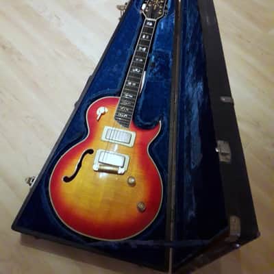 Rare , Vintage Jan Akkerman by Framus.  1974 (74K) Manufacture. Sunburst Semi Acoustic Jazz Guitar image 4