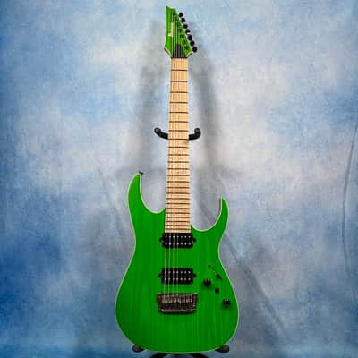 2020 Ibanez RGR5227MFX-TFG Prestige Transparent Fluorescent Green, MIJ image 1