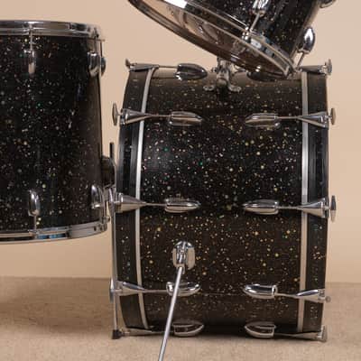 1964 Slingerland Mardi Gras Pearl Gene Krupa Deluxe Drum Set image 16