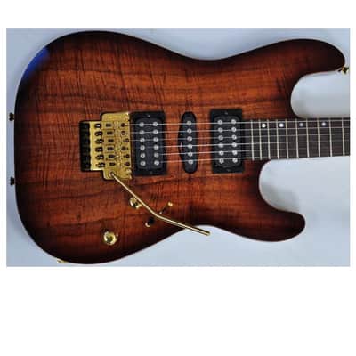 Schecter CET Koa Top USA Custom Shop Electric Guitar Tobacco Burst image 14