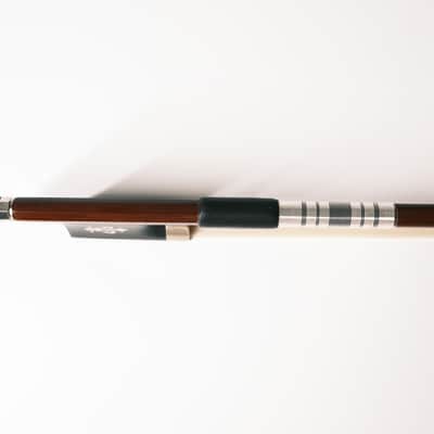 4/4 Size Violin Bow. Brazilwood Stick. Natural Mongolian Horsehair image 12