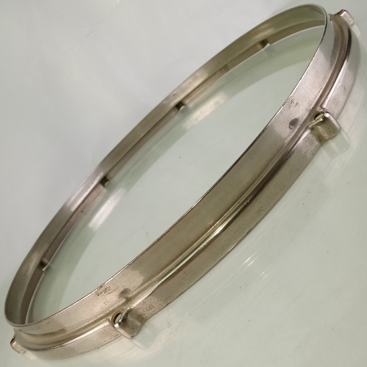 Ludwig Standard/Silver Anniversary 14"Snare Drum Batter Rim/Hoop NOB Brass 30s* — main photograph