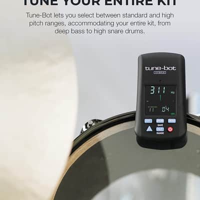 Tune-Bot Studio TBS-001 Digital Drum Tuner - Clip-On Tuner for Acoustic Drum Kits image 5