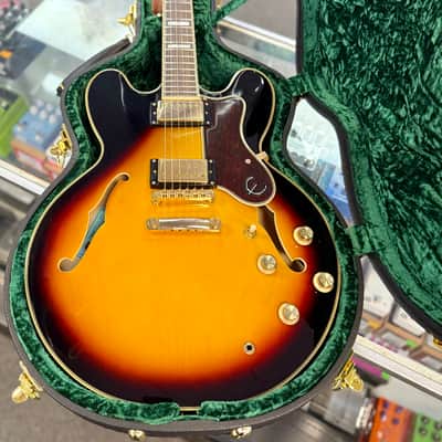 Epiphone Sheraton II Pro Semi Hollow Electric Vintage Suburst with Case - Pre Owned image 3