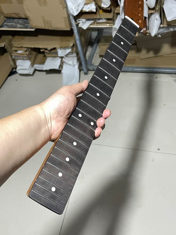stainless steel 22 frets A+ Reverse headstock 22frets Roasted Maple Electric guitar neck Rosewood 25.5inch hole 10mm Radius:9.5inches.satin tele image 1