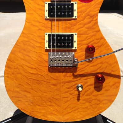 PRS SE Custom 24 Amber Quilt Top image 1