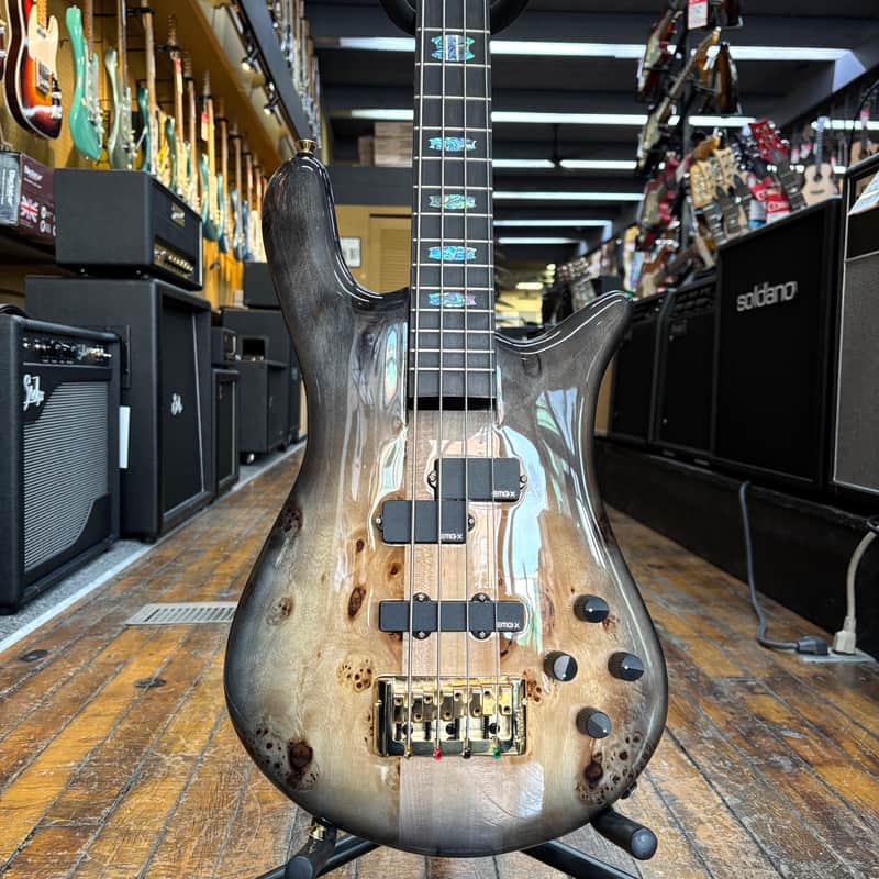 Spector Euro 4 CST Electric Bass Guitar Natural Black Burst w/Padded Gig Bag image 1